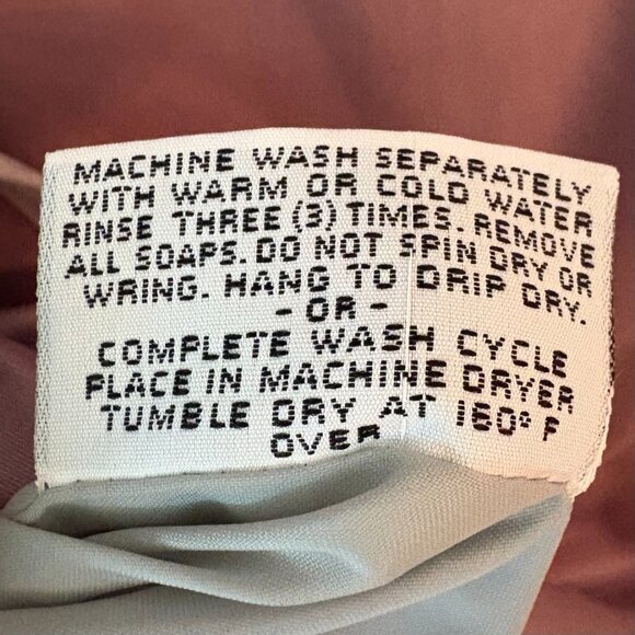 VTG 60s 70s London Fog Trench Coat Midi Length Pastel Purple White Trim Size 12 - Picture 7 of 8